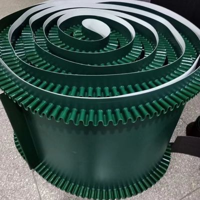 Ομαλή ζώνη μεταφορέων PVC βενζίνης πράσινη επί παραγγελία 2ply 3ply