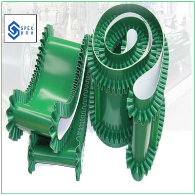 Υψηλής ποιότητας PVC / PU Green Conveyor Belt για συσκευασία φρούτων και μηχανή επιλογής και ανάληψης