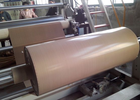 Σαφές υφαμένο ντυμένο PTFE καφετί χρώμα υφάσματος φίμπεργκλας εύκολο να καθαρίσει