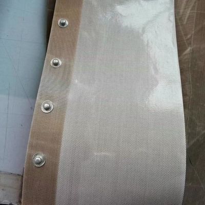 Τεφλόν ντυμένες PTFE ζώνες μεταφορέων ίνας υάλου με το κουμπί