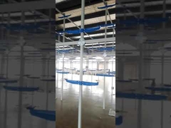 Warehouse PLC SS Vertical Conveyor Garment Hanging System